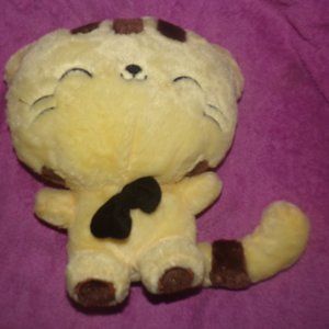 Kawaii Yellow Smiling Cat plush 12" anime